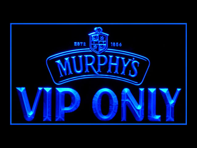 Murphy's Irish Stout VIP ONLY Sign Neon